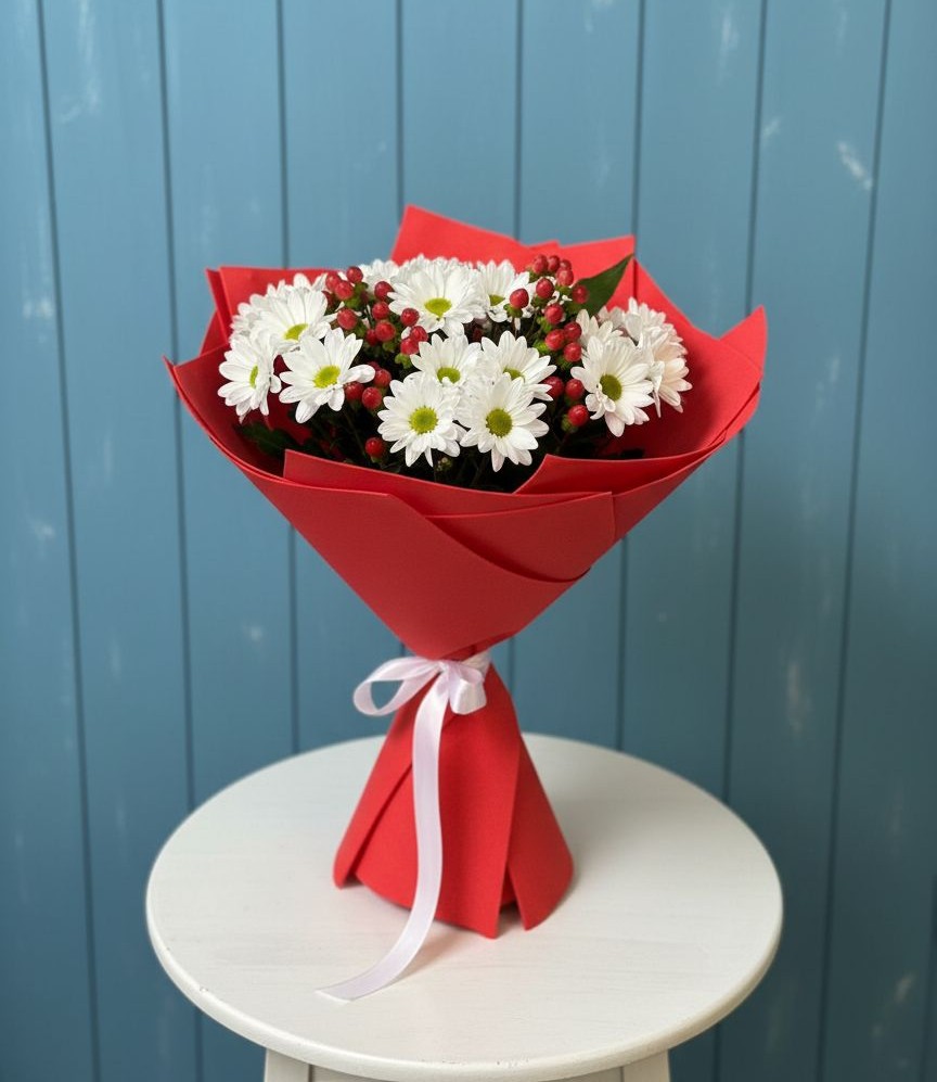 Букет цветов из: Хризантемы в Сергиевской