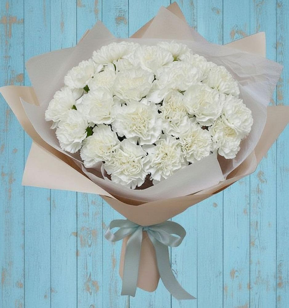 Букет цветов из: Гвоздики в Сергиевской