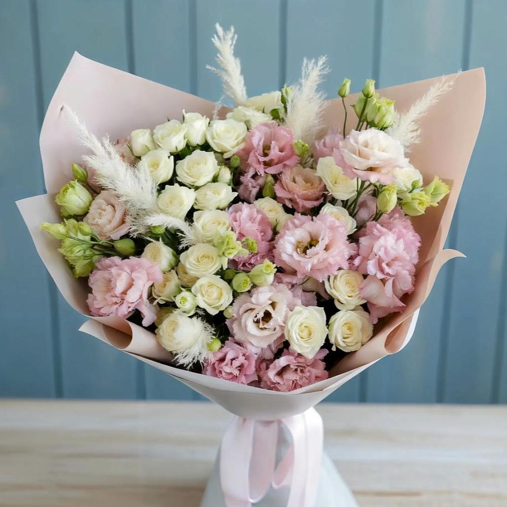 Букет цветов из: Альстромерии и Розы в Сергиевской