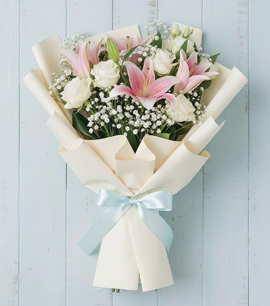 Букет цветов из: Лилии в Сергиевской