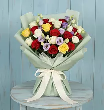 Букет цветов из:  Розы в Сергиевской
