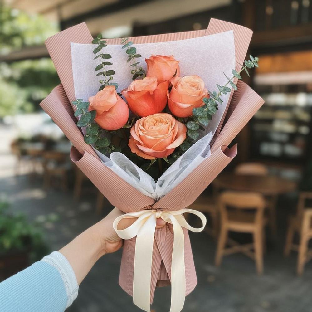 Букет цветов из: Розы в Сергиевской