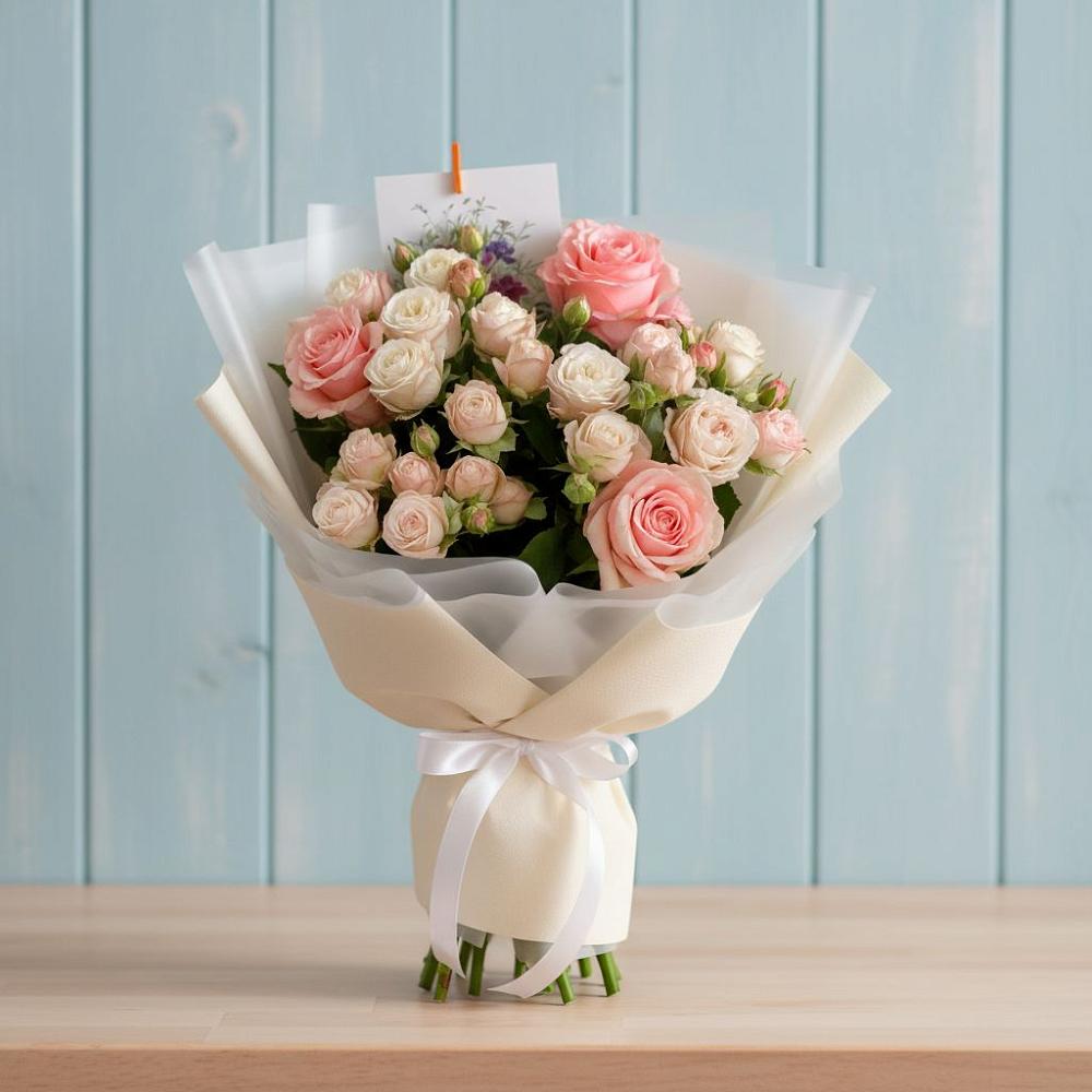 Букет цветов из: Розы в Сергиевской