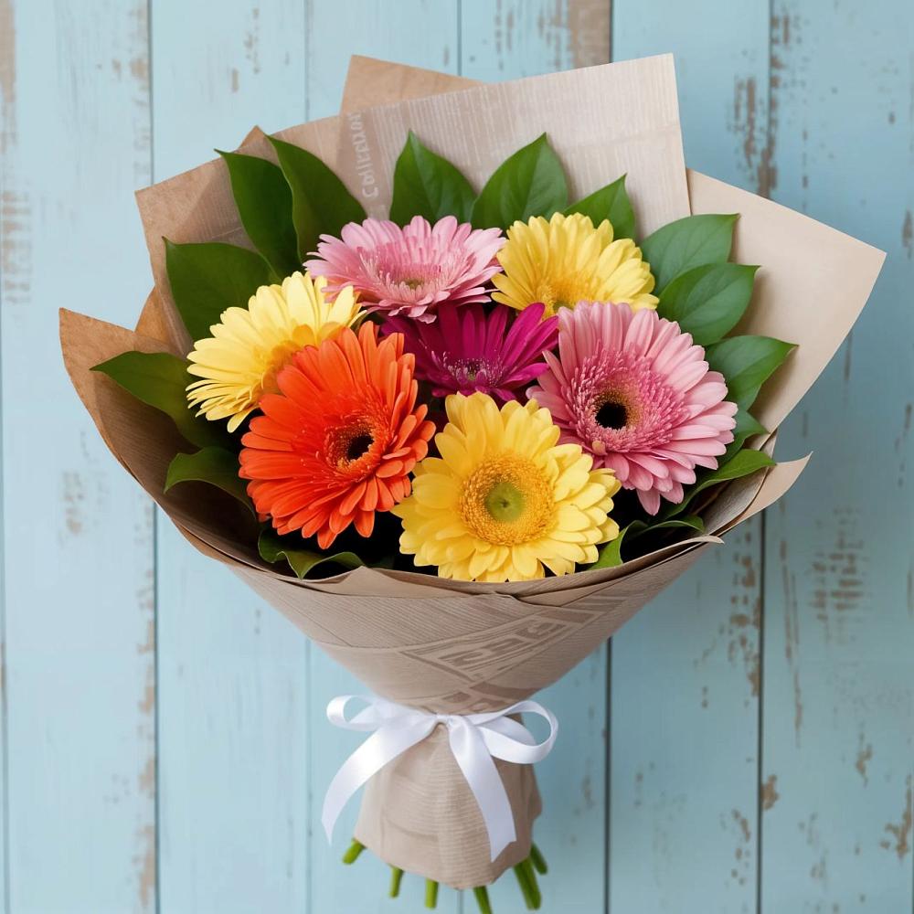 Букет цветов из: Герберы в Сергиевской