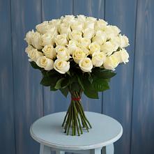 Букет 51 Белая роза Эдлесс Лав #REPLACE_PRED# Сергиевской