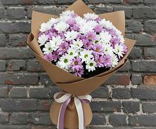 Букет цветов из:  Хризантемы #REPLACE_PRED# Сергиевской