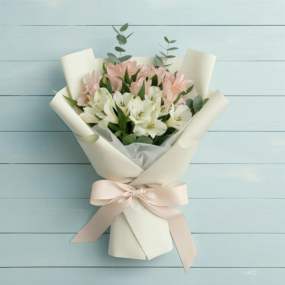 Букет цветов из: Альстромерии в Сергиевской